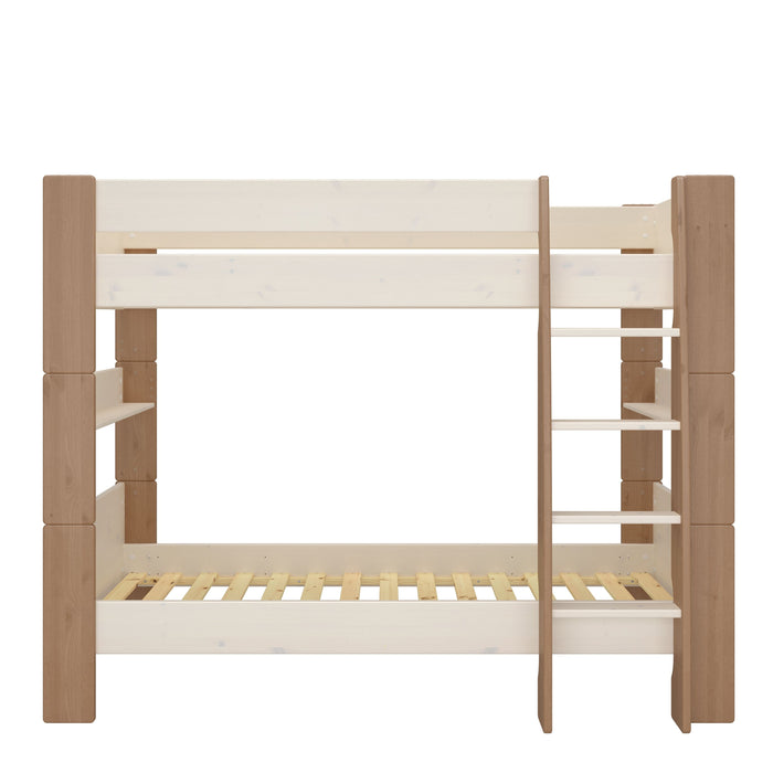 Steens For Kids Bunk Bed Whitewash Grey and Brown Lacquered