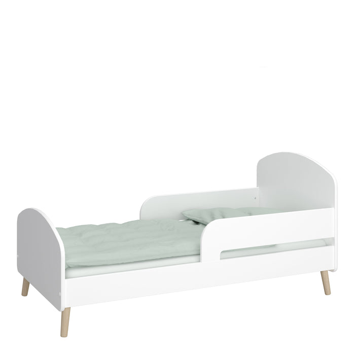 Gaia Toddler Bed 70x140 cm in Pure White