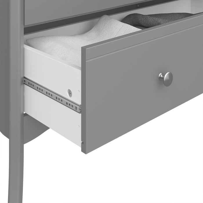 Baroque 5 Drawer Narrow in Grey