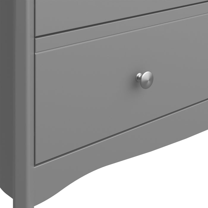 Baroque 3 Drawer Wide Chest in Grey