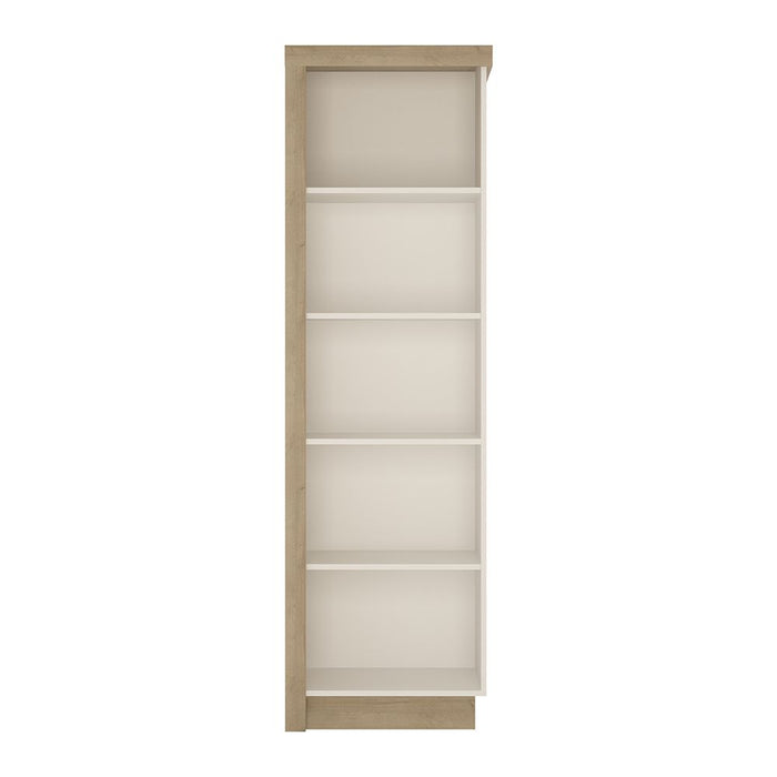 Lyon Bookcase (RH) in Riviera Oak/White High Gloss
