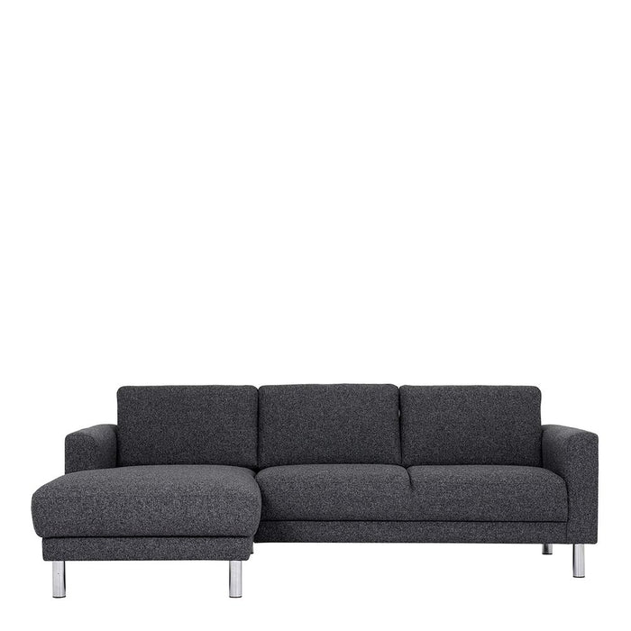 Cleveland Chaiselongue Sofa (LH) in Nova Anthracite