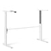 Prima Desk 150cm in White with Height Adjustable Legs with Electric Control in White