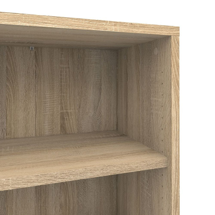 Prima Bookcase 3 Shelves with 2 Drawers 2 Doors in Oak