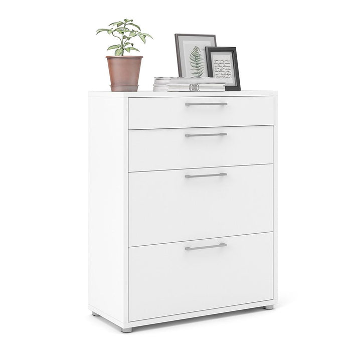 Prima Office Storage with 2 Drawers 2 File Drawers In White