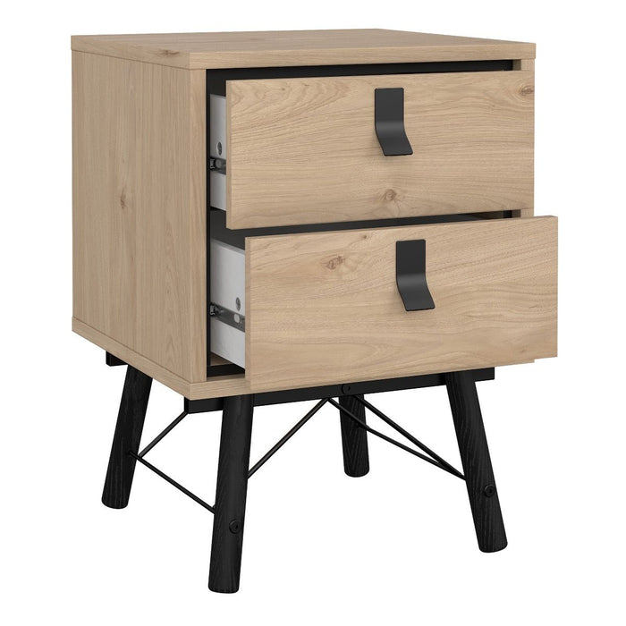 Ry Package - Wardrobe 3 doors + 3 drawers + Double chest of drawers 6 drawers + Bedside cabinet 2 drawer in Matt White