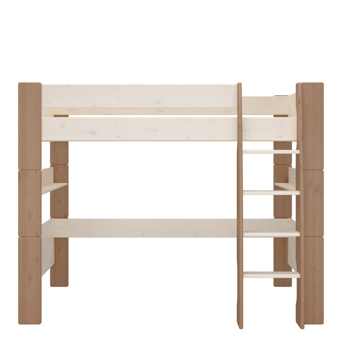 Steens For Kids High Sleeper in Whitewash Grey Brown Lacquered