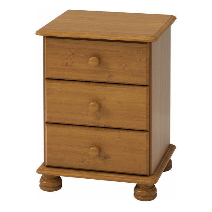 Richmond 3 Drawer Bedside in Pine (Package of 2.)