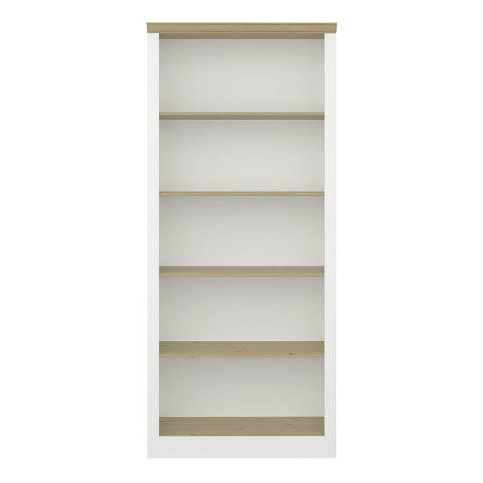 Nola 4 Shelf Bookcase White & Pine