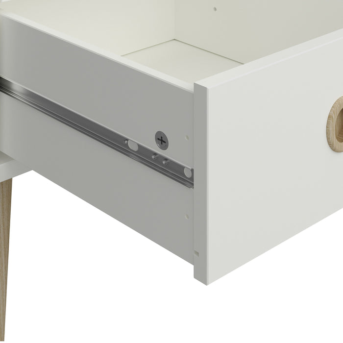 Softline 1 Drawer Bedside Off White