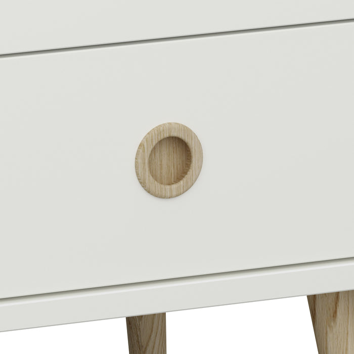 Softline 4+4 Wide Chest in Off White