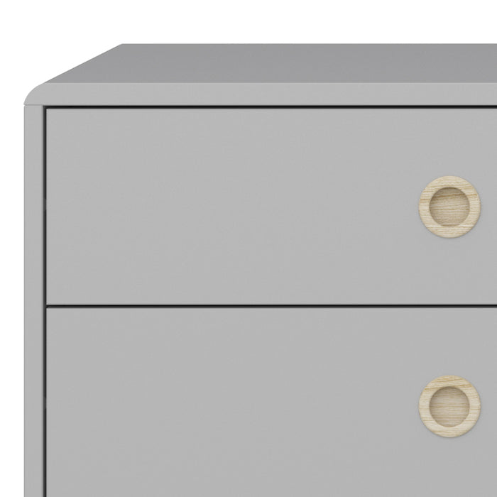 Softline 4+4 Wide Chest in Grey