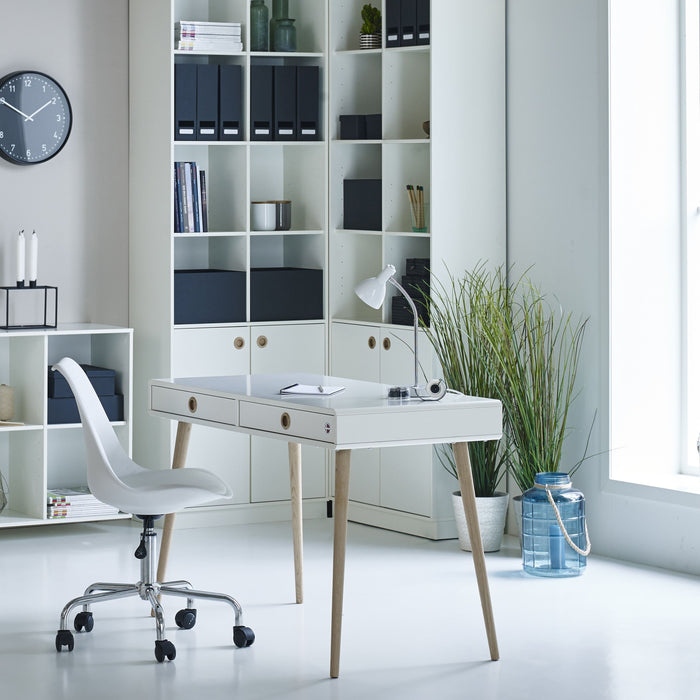 Softline Standard Desk in Off White