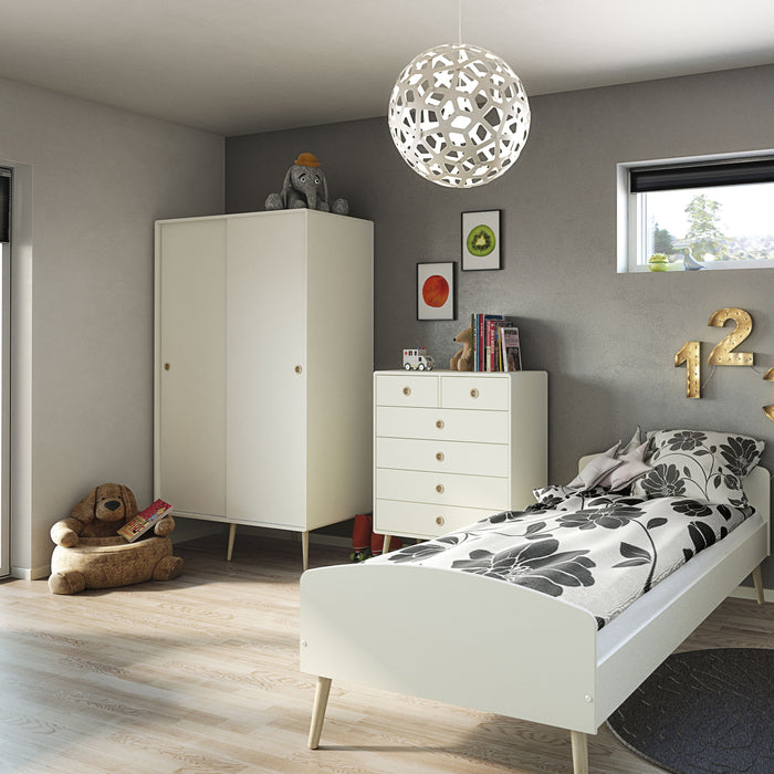 Softline 2 Door Sliding Wardrobe in Off White