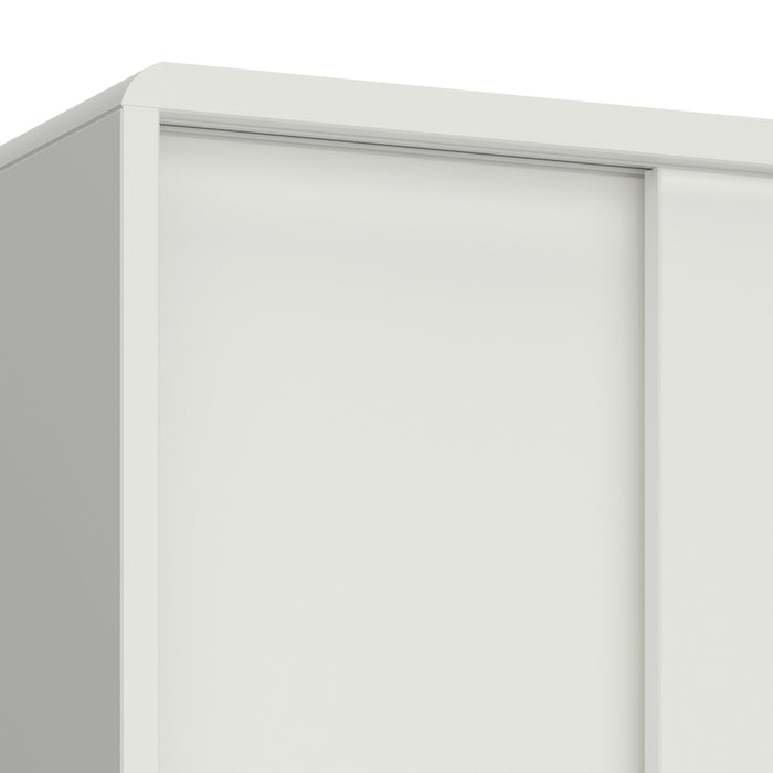 Softline 2 Door Sliding Wardrobe in Off White