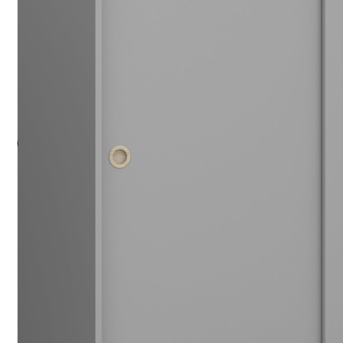 Softline 2 Door Sliding Wardrobe in Grey