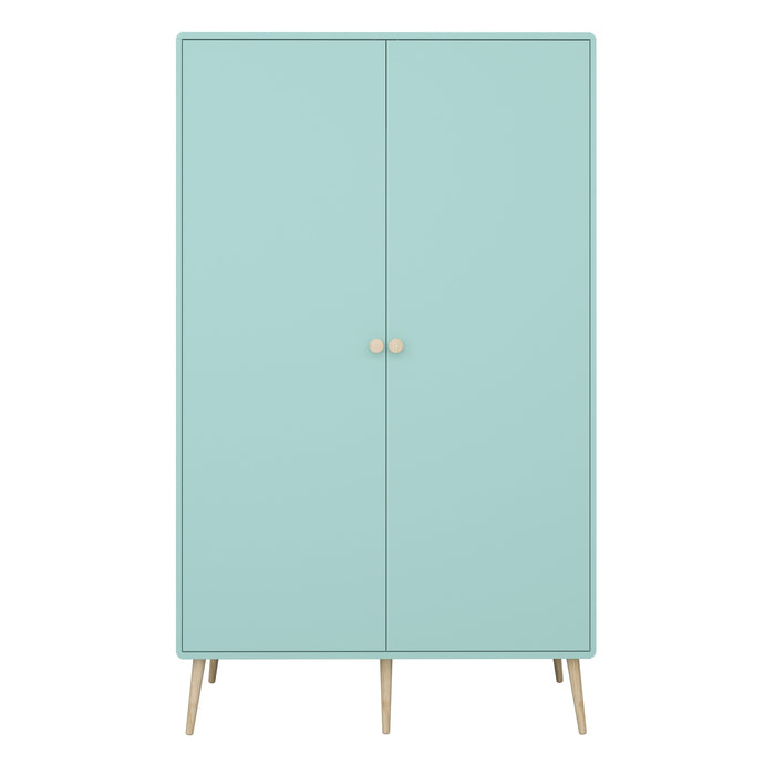 Gaia Wardrobe 2 Doors in Cool Mint