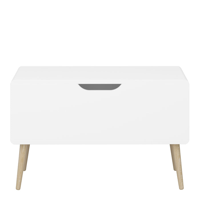 Gaia Toy Box in Pure White