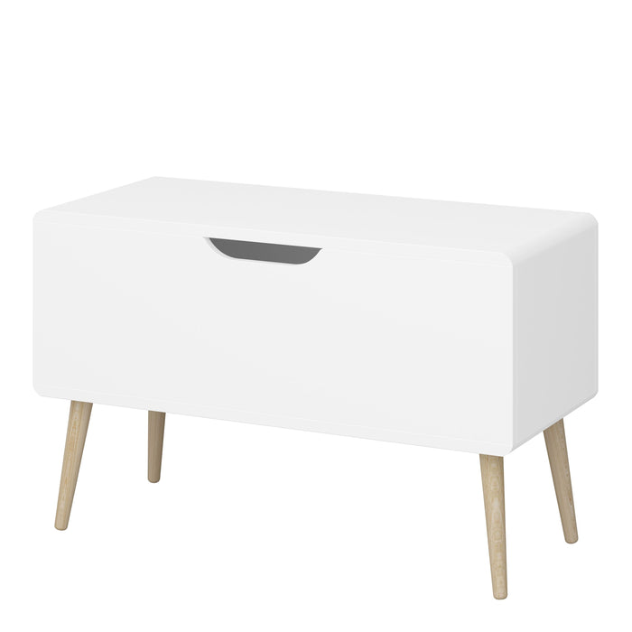 Gaia Toy Box in Pure White