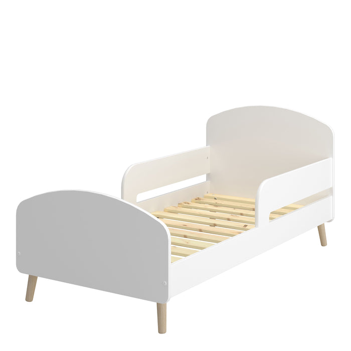 Gaia Toddler Bed 70x140 cm in Pure White