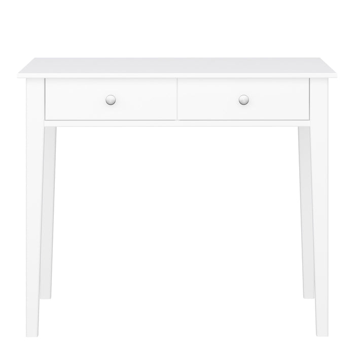 Tromso Desk 2 Drawers Pure White