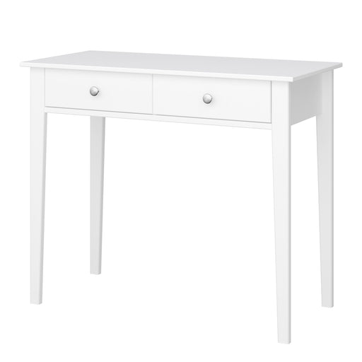 Tromso Desk 2 Drawers Pure White