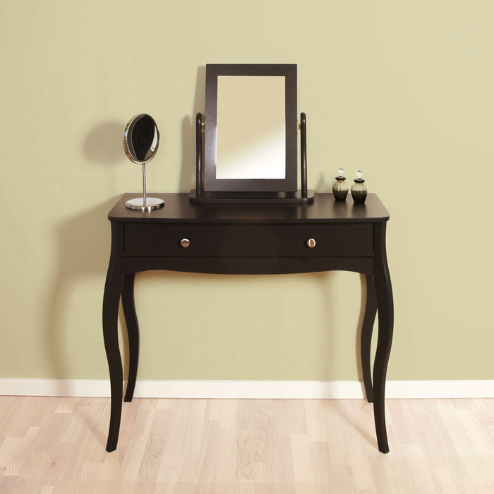 Baroque 1 Drawer Vanity in Black