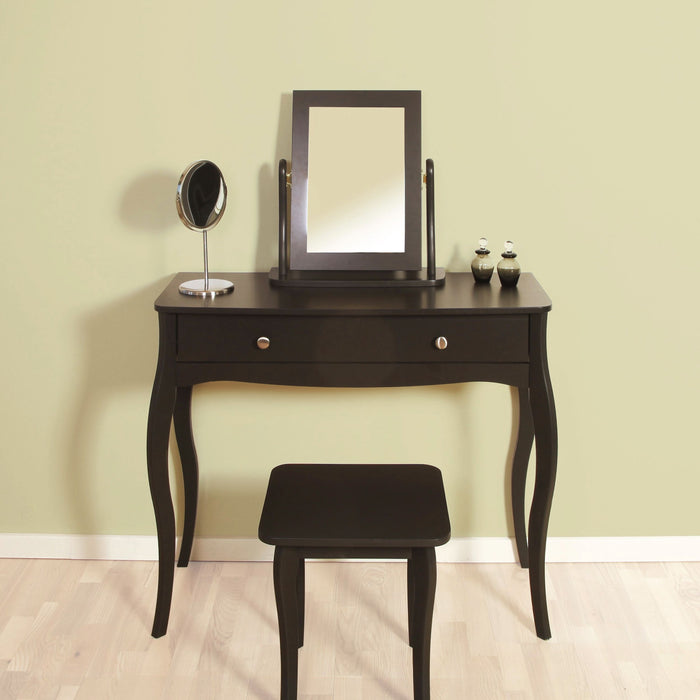 Baroque 1 Drawer Vanity in Black