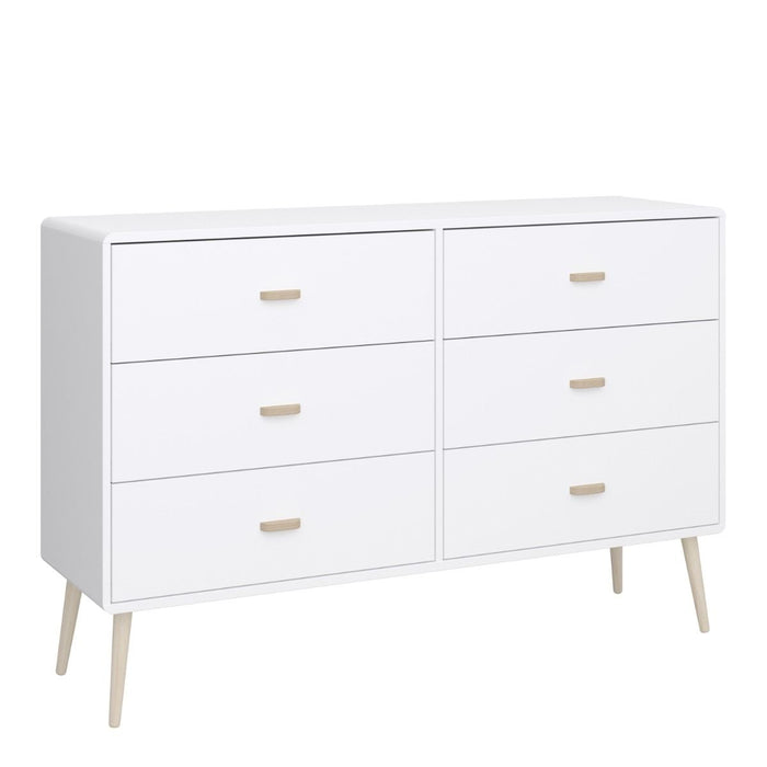 Mino Chest of 6 Drawers in Pure White