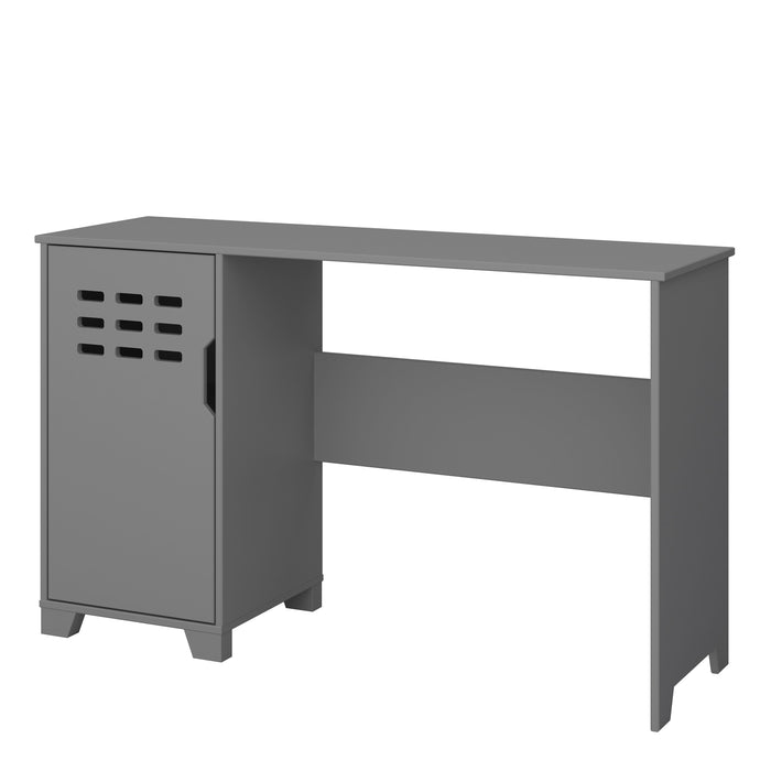 Loke Desk 1 Door Folkestone Grey