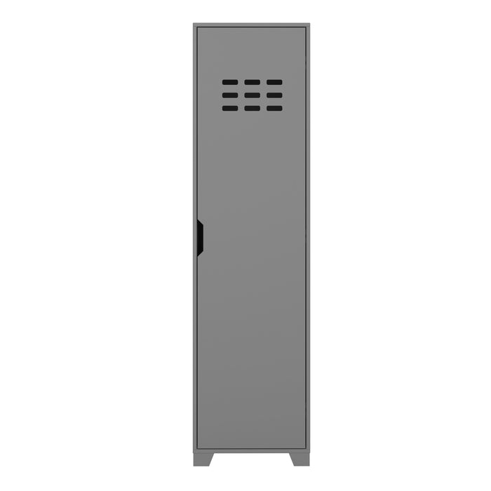 Loke Wardrobe 1 Door Folkestone Grey