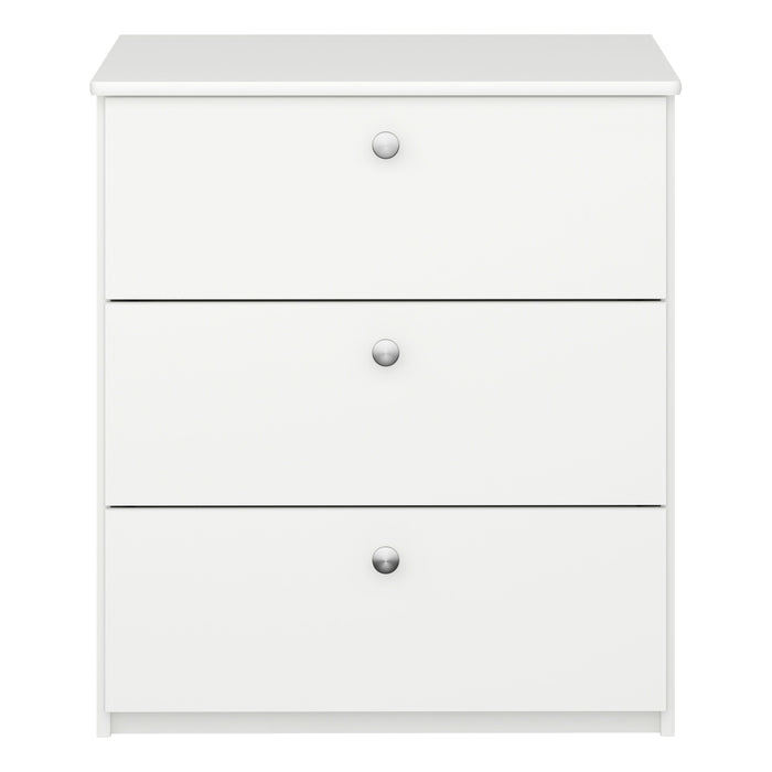 Alba 3 Drawer Chest White