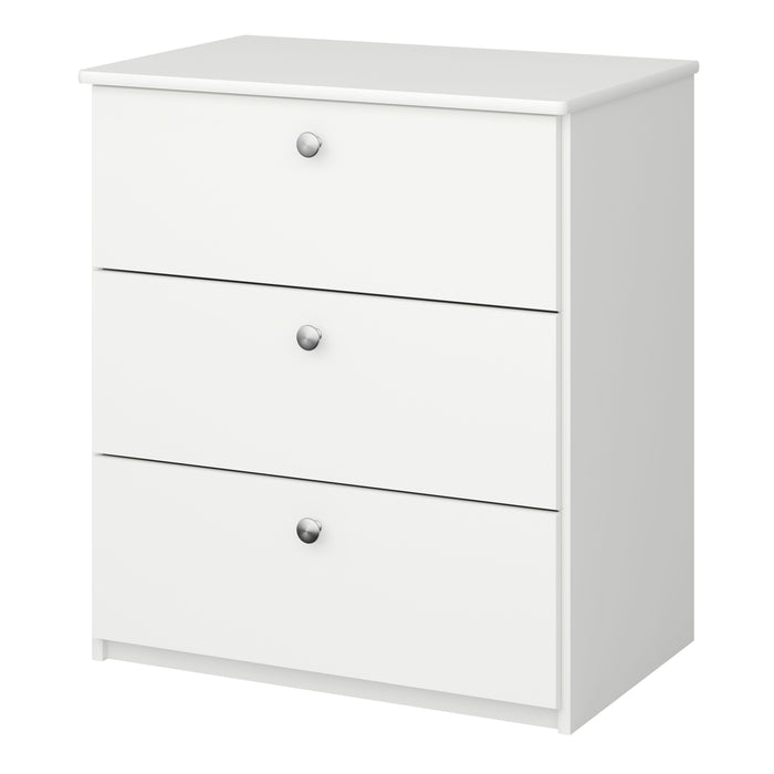 Alba 3 Drawer Chest White