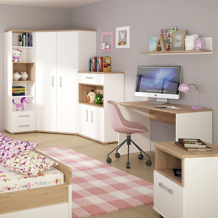 4KIDS Corner Wardrobe with Opalino Handles