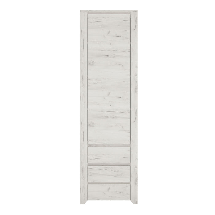 Angel Tall Narrow One Door 3 Drawer Narrow Cupboard