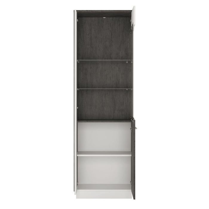 Zingaro Tall Glazed Display Cabinet (RH)