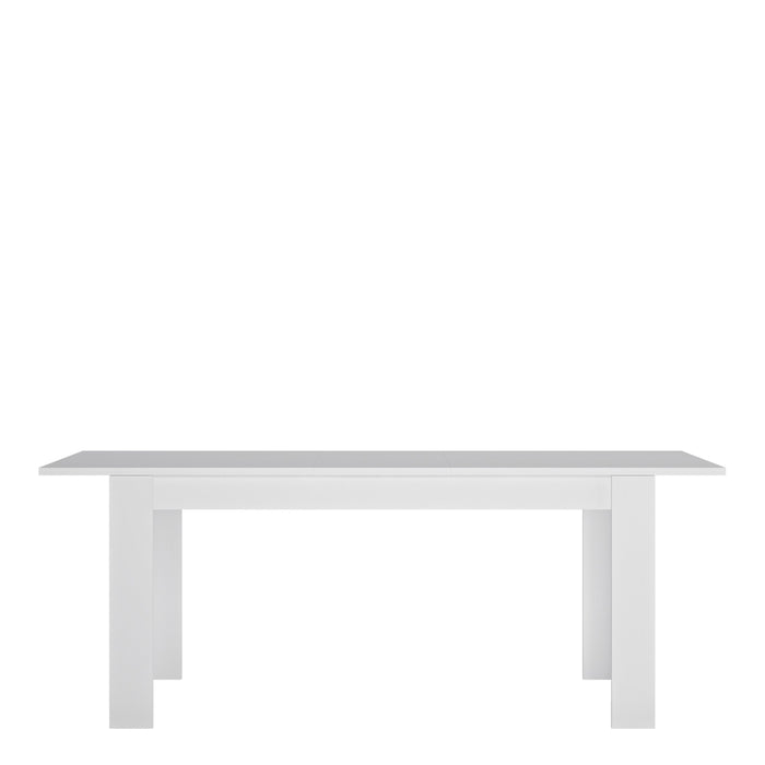 Lyon Large Extending Dining Table 160-200cm in White and High Gloss