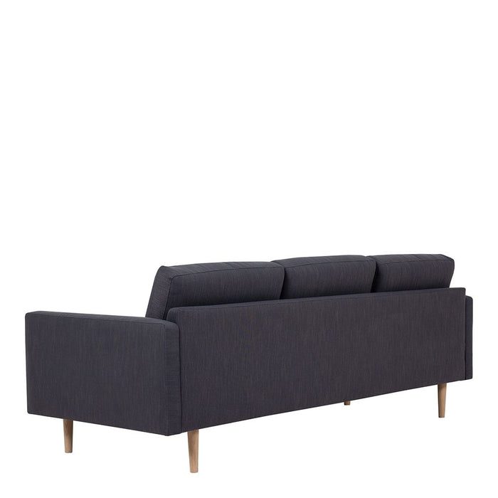 Larvik Chaiselongue Sofa (LH) - Anthracite, Oak Legs