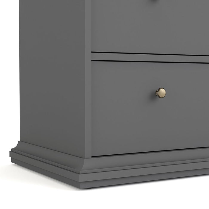 Paris Chest of 4 Drawers in Matt Grey