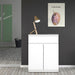 Naia Sideboard 1 Drawer 2 Doors in White High Gloss