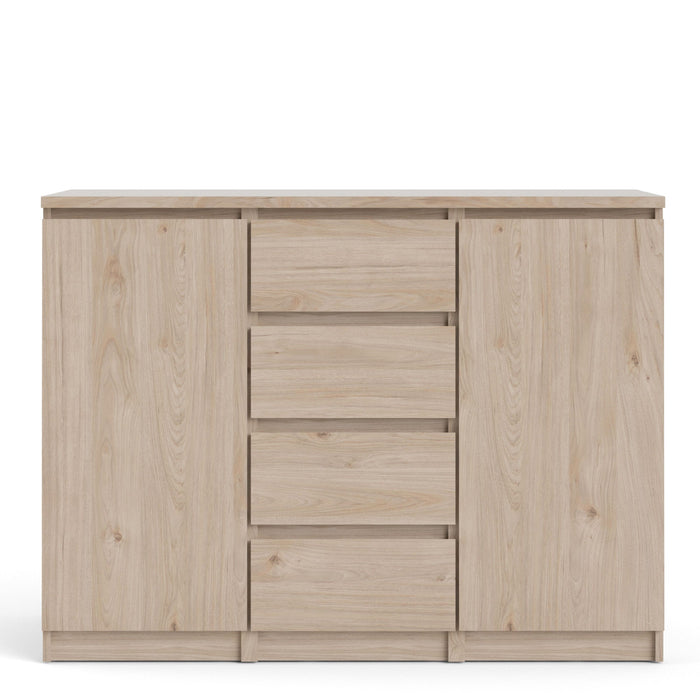 Naia Sideboard 4 Drawers 2 Doors in Jackson Hickory Oak