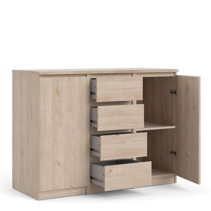 Naia Sideboard 4 Drawers 2 Doors in Jackson Hickory Oak