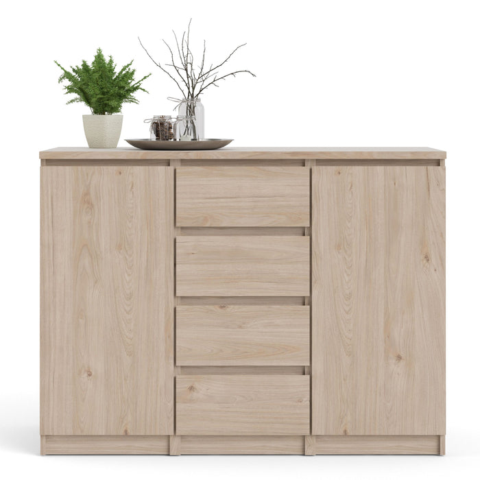 Naia Sideboard 4 Drawers 2 Doors in Jackson Hickory Oak