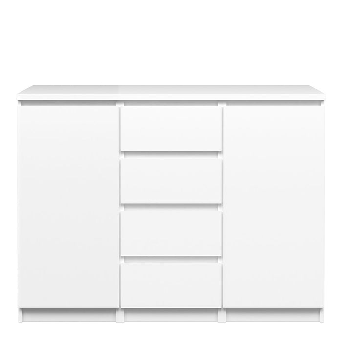 Naia Sideboard - 4 Drawers 2 Doors in White High Gloss