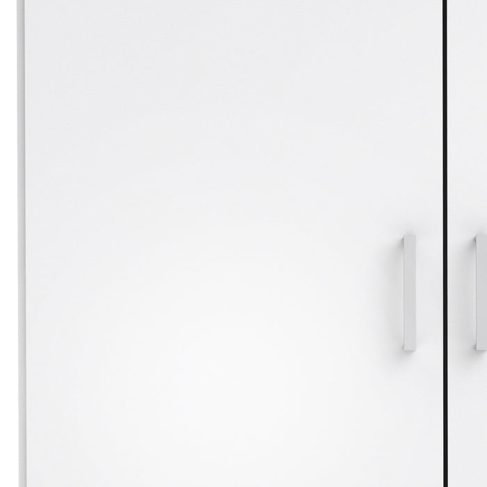 Space Wardrobe 2 Doors White 1750