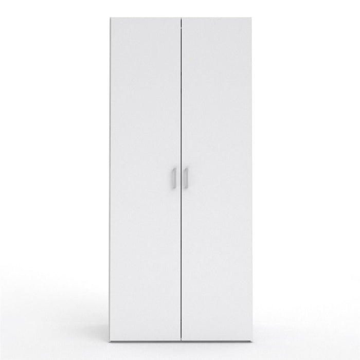 Space Wardrobe 2 Doors White 1750