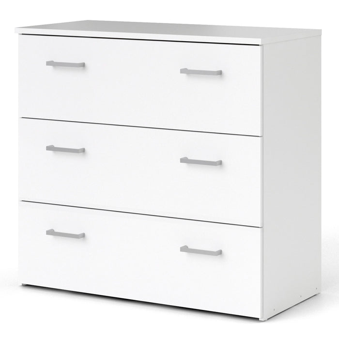 Space Chest of 3 Drawers in White