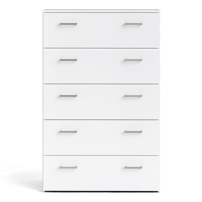 Space Chest of 5 Drawers in White