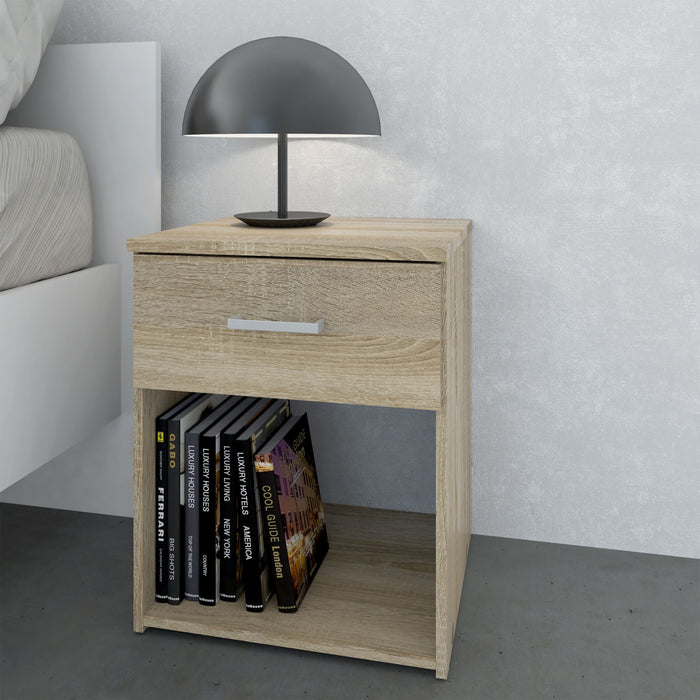 Space Bedside 1 Drawer in Oak