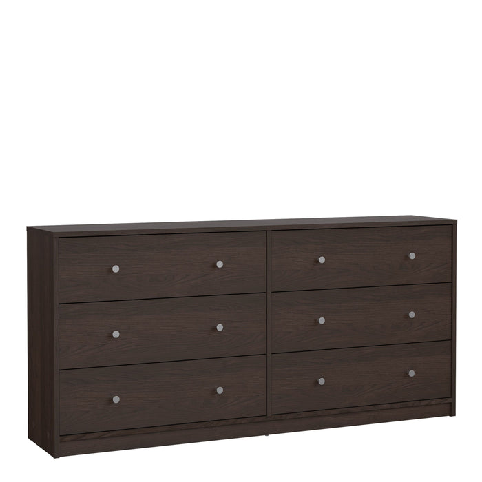 May Chest of 6 Drawers (3+3) in Coffee